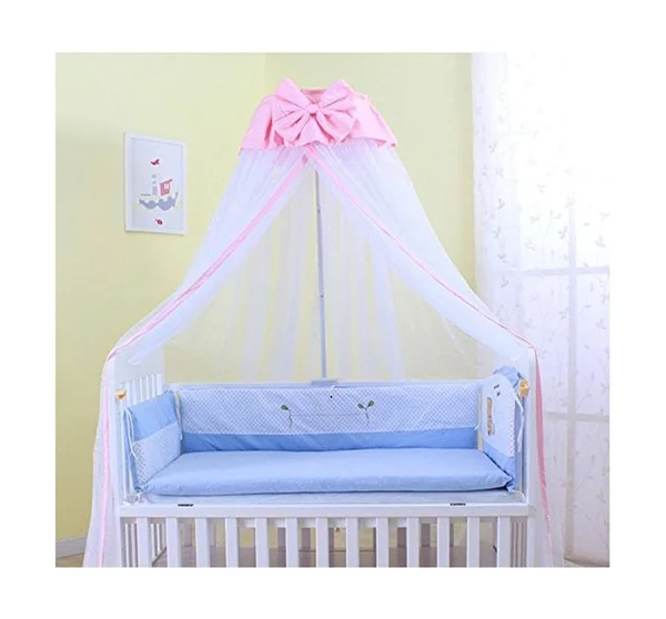 Baby Mosquito Net Baby Toddler Bed Crib Dome Canopy Netting (Butterfly White)