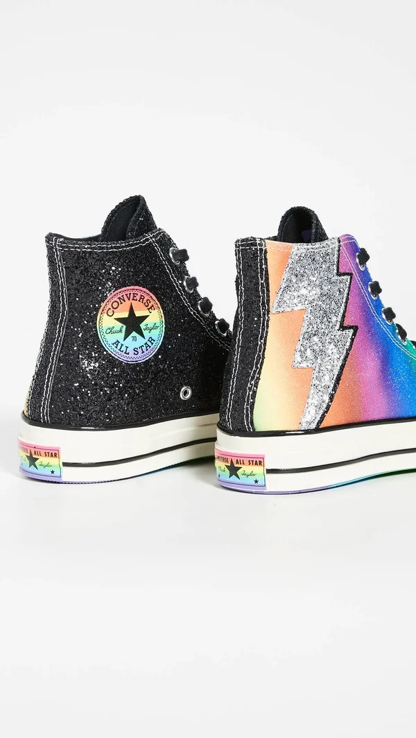 Converse Chuck Taylor 70 Hi Shoes Black/Multi Size 9.5