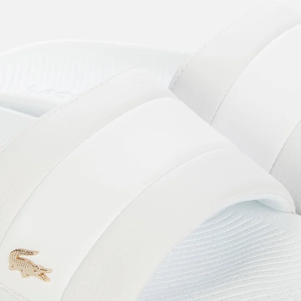 Lacoste Women's Croco Slide 120 3 White/White