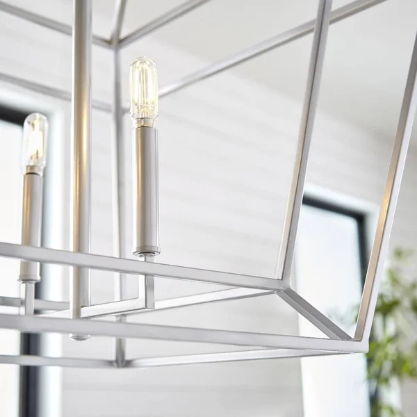 Quorum Monument 6 Light Linear, Classic Nickel - 8507-6-64, 2 x 20"