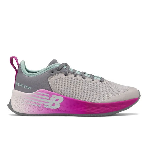 New Balance Fresh Foam Fast V2 Y - Girls 7 Youth Grey Running W
