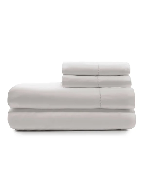 Ralph Lauren RL 624 Sateen Fitted Sheet, Queen - Vintage Silver