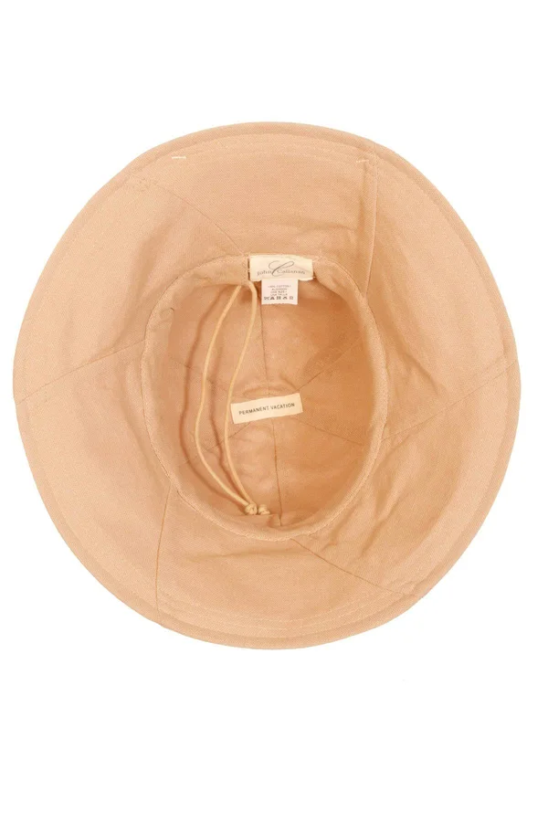 Callanan Womens Rough Cotton Cloche Hat w/ Bow - CR315-TAUPE