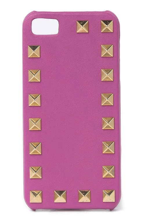 Valentino iPhone 5 Stud Case in Purple Violet at Nordstrom Rack