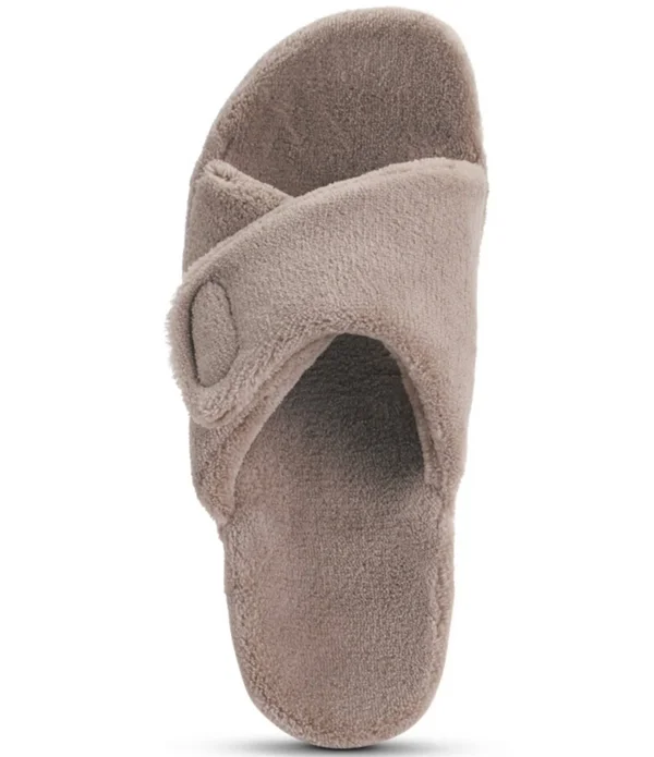 Aetrex Shelby Open Toe Slipper Black, 37