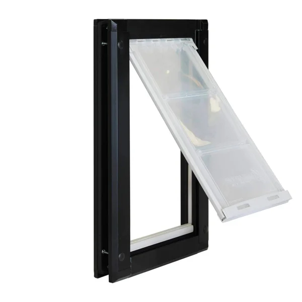 Endura Flap Pet Doors Single Flap Pet Doors for Doors, Black