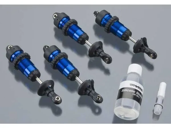 Traxxas 5460a - GTR Shocks - Aluminum, Blue-Anodized (4)