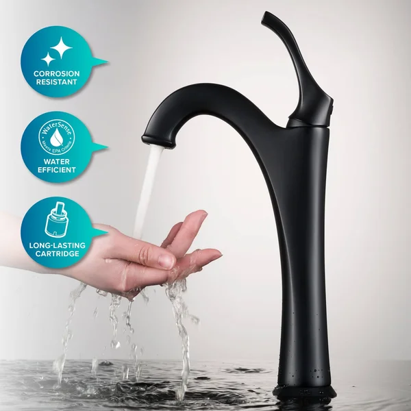 Kraus C-KCV-121-1200ORB Elavo Sink Faucet Bathroom Set, Oil Rubbed Bronze - Arlo