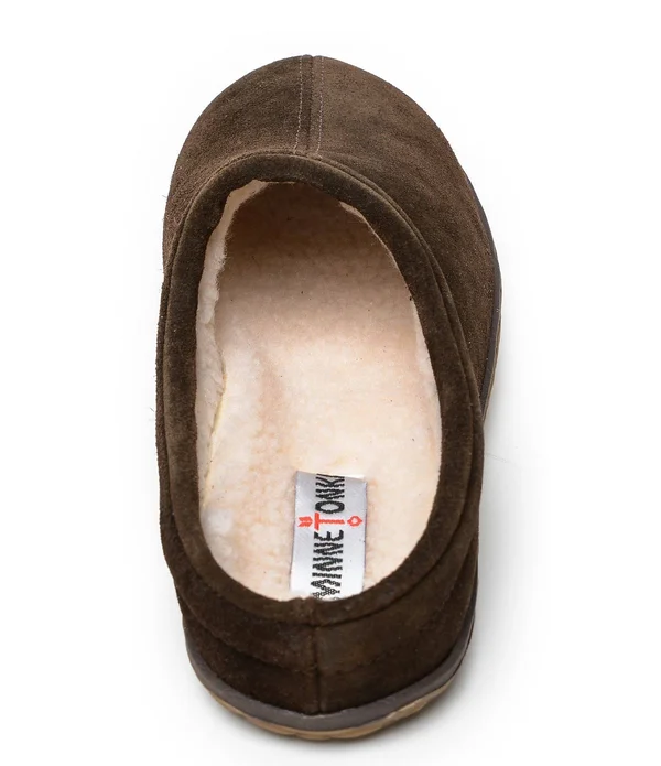 Minnetonka Men's Taylor Slipper, Cinnamon, 9