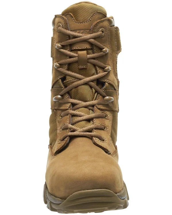 Bates Men's GX-8 Waterproof Composite Toe Side Zip Work Boot - 10 Coyote