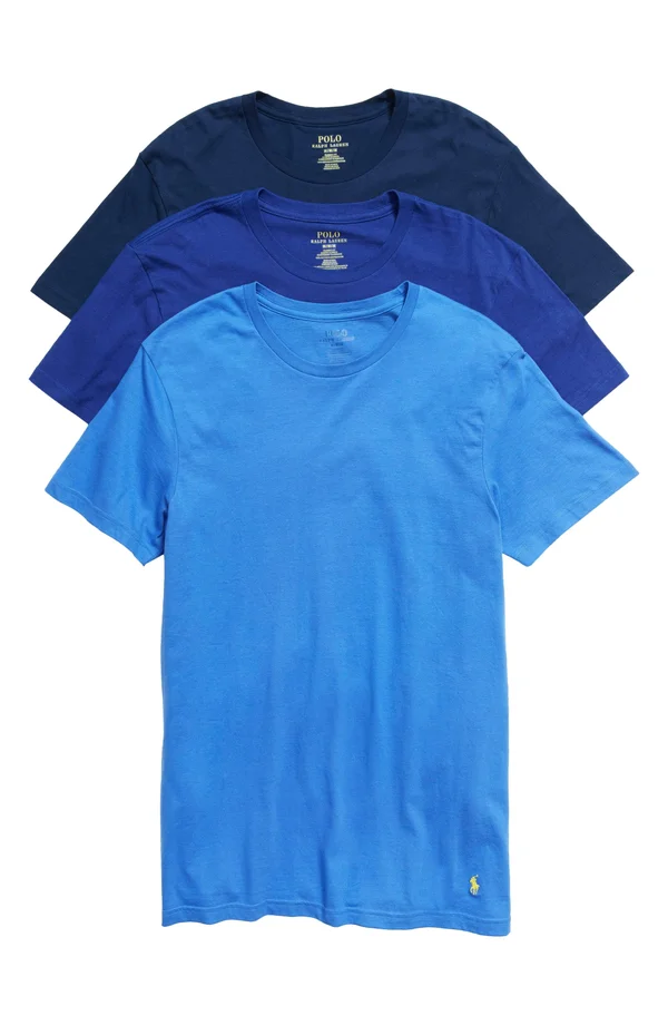Men's Polo Ralph Lauren Classic Fit 3-Pack Cotton T-Shirt, Size Small - none