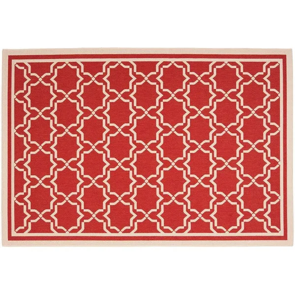 Safavieh Courtyard CY6916-248 4&0x22 x 5&7x22 Red - Bone Area Rug
