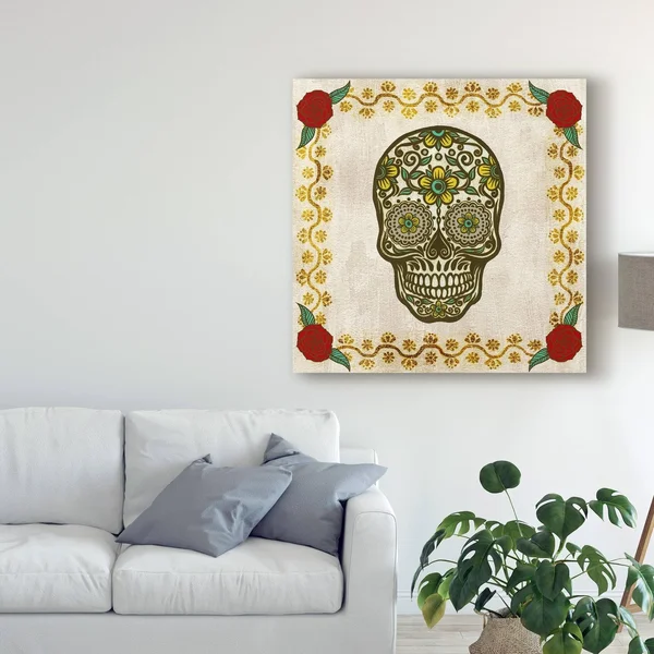 Trademark Art Melissa Wang 'Ornate Day of The Dead II' Canvas Wall Art