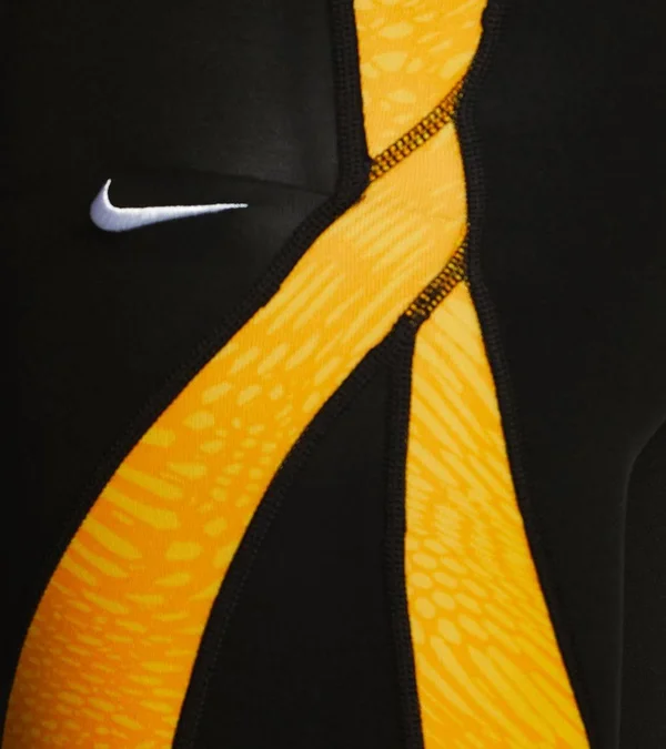 Nike Men's Geo Alloy Jammer Swimsuit - Varsity Maize 22, Polyester/Spandex - Swimoutlet.com