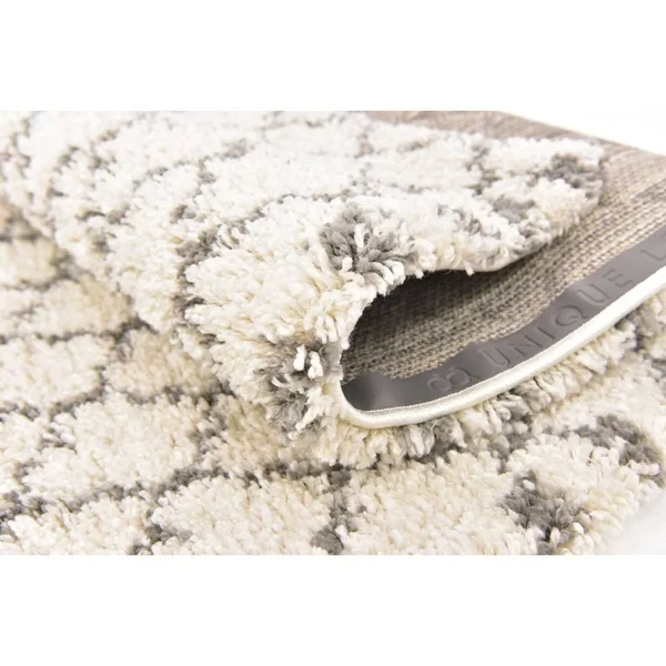 Unique Loom Marble Rabat Shag Area Rug (5& x 8& - Gray)