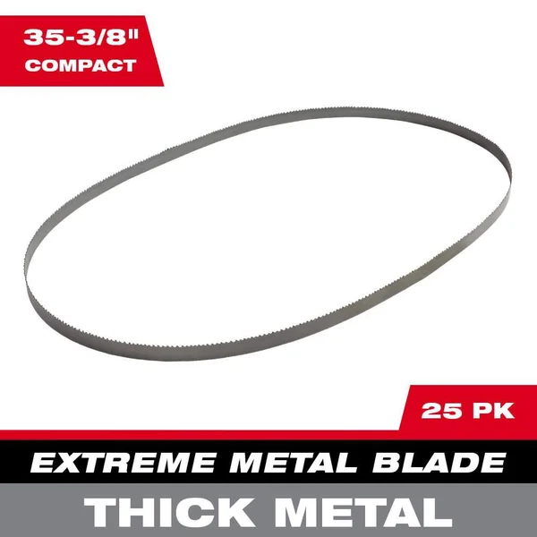 Milwaukee 48-39-0606 Extreme Thick Metal Band Saw Blades 25 Pk Compact