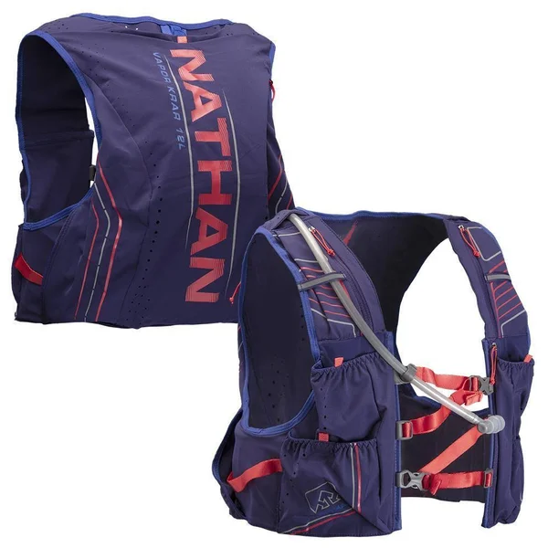 Nathan VaporKrar 12L 2.0 Insulated Hydration Vest Mosstone/Exuberance, Xs