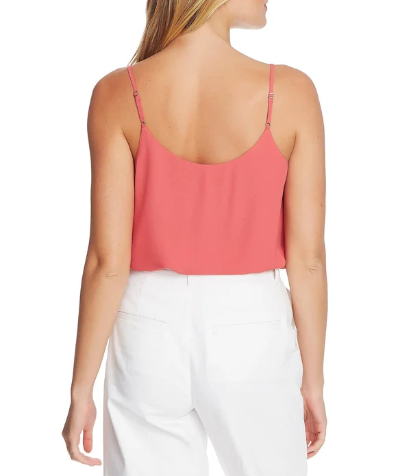 1. State Chiffon Inset V-Neck Spaghetti Strap Cami - XL