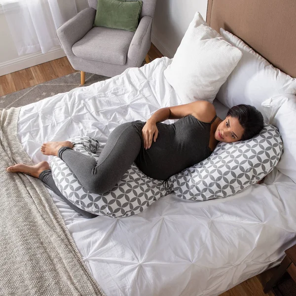 Boppy Slipcovered Total Body Pregnancy Pillow, Full Circle