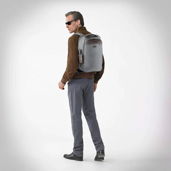 Briggs & Riley @Work Medium Slim Backpack (Grey)