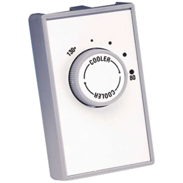 Fantech Attic Thermostat, 80 to 130 Degree, 115 Volt, 22 Amp