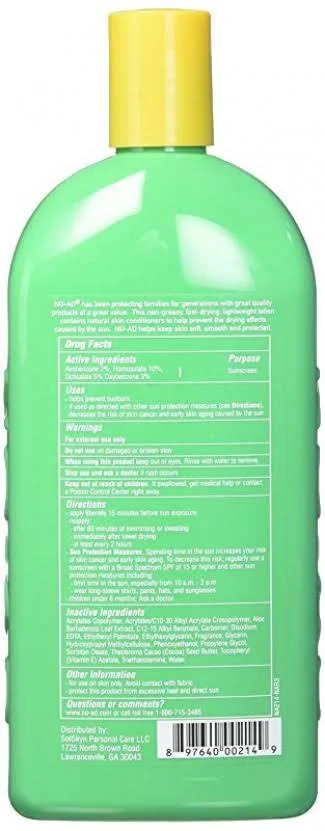 No-ad Sunscreen Lotion SPF 30, 16 fl oz (2 Pack)