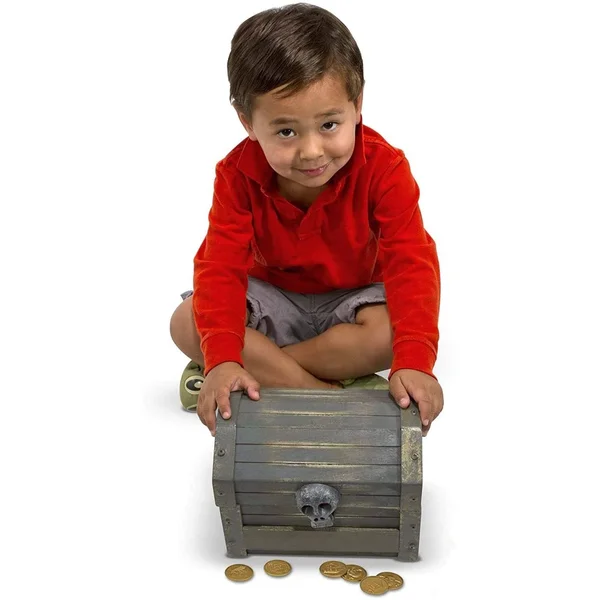 Melissa and Doug Wooden Pirate Chest