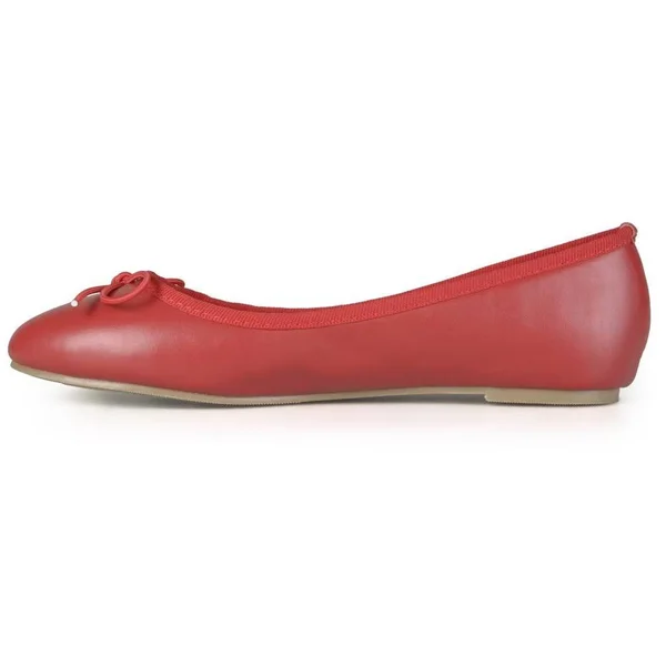 Journee Collection Vika Ballet Flat - Women's, Red, Size 8.5, Flats, Ballet