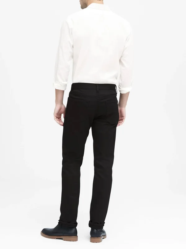 Banana Republic Men's Slim Traveler Pant Stay Black Size 40W 32L