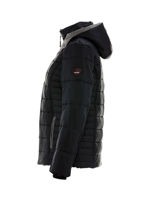 Refrigiwear Women's Pure-Soft Lightweight Insulated Jacket with Removable Hood, Size: 3XL, Black