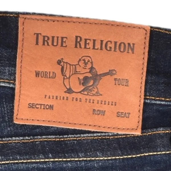 True Religion Ricky Relaxed Straight Leg Jeans, Size 30 - Ghkd Dark at Nordstrom Rack