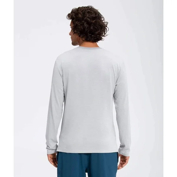 The North Face Men's Wander Long Sleeve Shirt Monterey Blue Heather, S