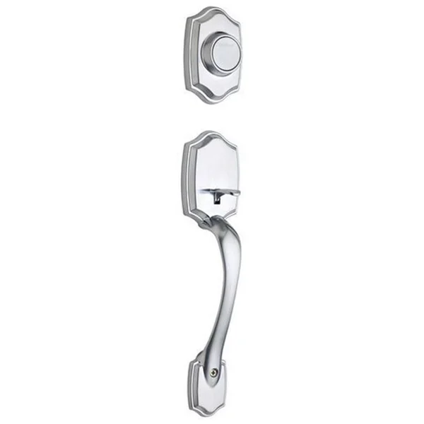 Kwikset 699BWLIP-26D Belleview Dummy Exterior Handleset, Satin Chrome