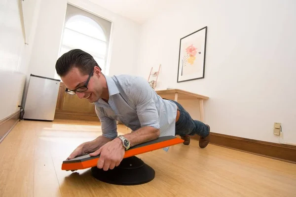 Stealth Core Trainer Personal - Dynamic AB Plank Workout, Interactive Fitness Board (Orange)