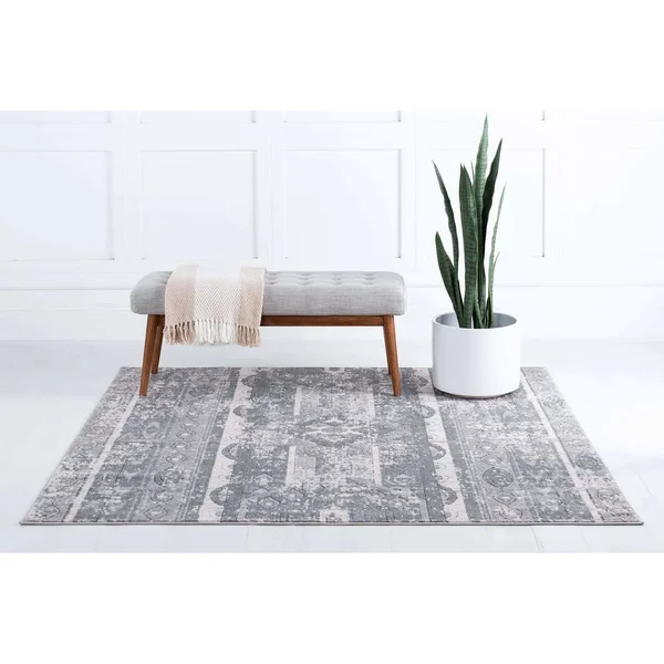 Porch & den Regatta Distressed Geometric Stripe Area Rug - 6& x 9& - Blue