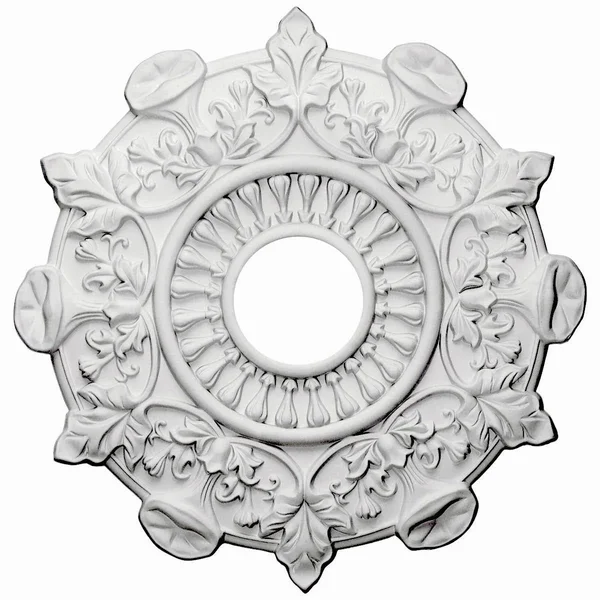 17 1/2x22OD x 4x22ID x 1x22P Preston Ceiling Medallion (Fits Canopies Up to 4x22), Hand-Painted Rich Gold