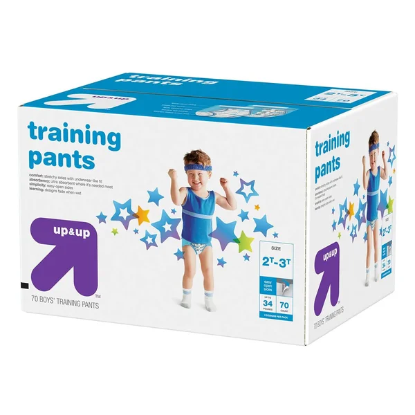 Upu0026Up - Boys& Training Pants Giga Pack - Size 2T-3T, Boy's