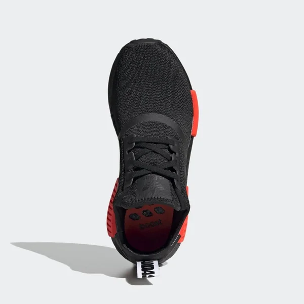 Adidas Originals Boys NMD R1 - Running Shoes Black/White/Red Size 04.0