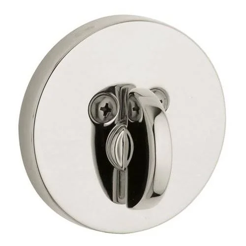 Baldwin 8241055PAT Contemporary One-Sided Deadbolt in Lifetime Polished Nickel