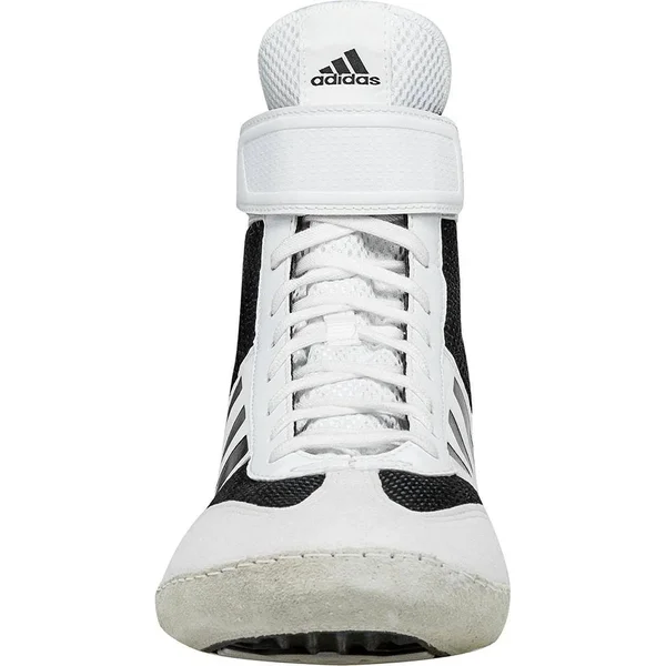Adidas Combat Speed 5 Wrestling Shoes (White - Black)
