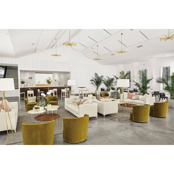 Room & Board, Modern Aria Round Bar Table 42 Diameter 42h in White, White MDF Top w/ Stainless Steel Frame Base