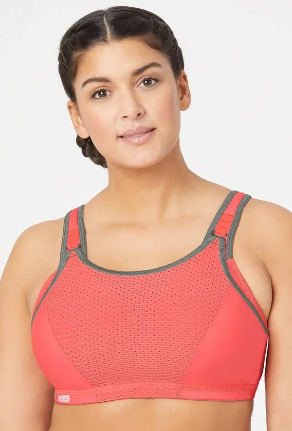 Women's Glamorise Elite Adjustable Underwire Sports Bra, Size 34G - White