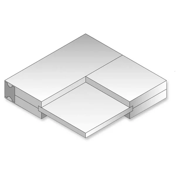 MMI Door 60 in. x 80 in. 2-Panel Flat Square Sticking Primed Composite Both Active Solid Core MDF Double Prehung Interior Door