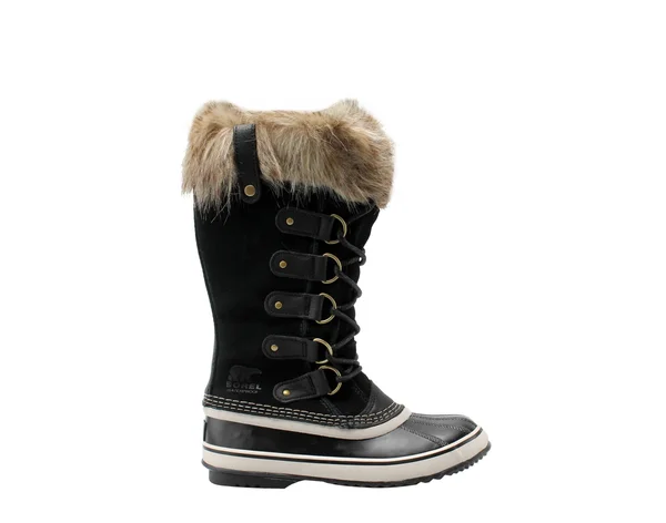 Sorel Women's Joan of Arctic Fur Boots - Black/Stone, 7.5