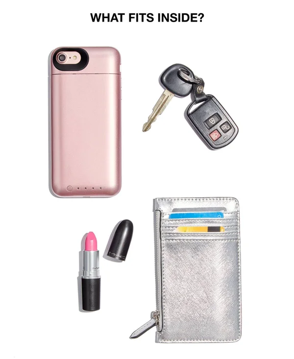 Inc Carolyn Glitter Clutch - Created for Macy&s - Silver/Silver