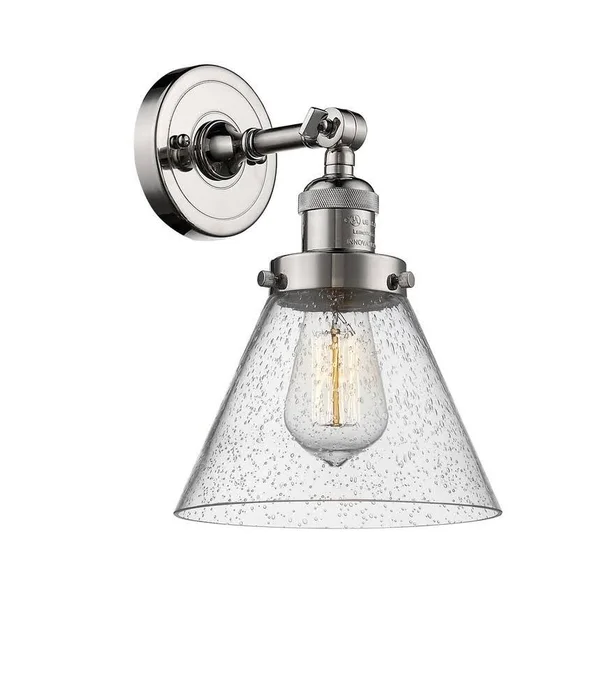 Innovations Lighting Small Bell 1 Light Sconce 203 PN G52 LED (Nickel)