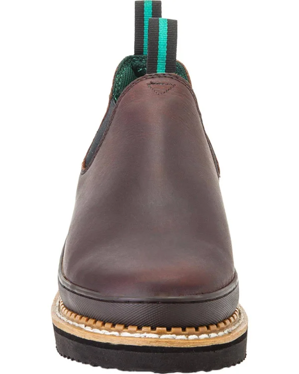 Men's Brown Georgia Giant Wedge Romeo Work Shoe Size 6.5