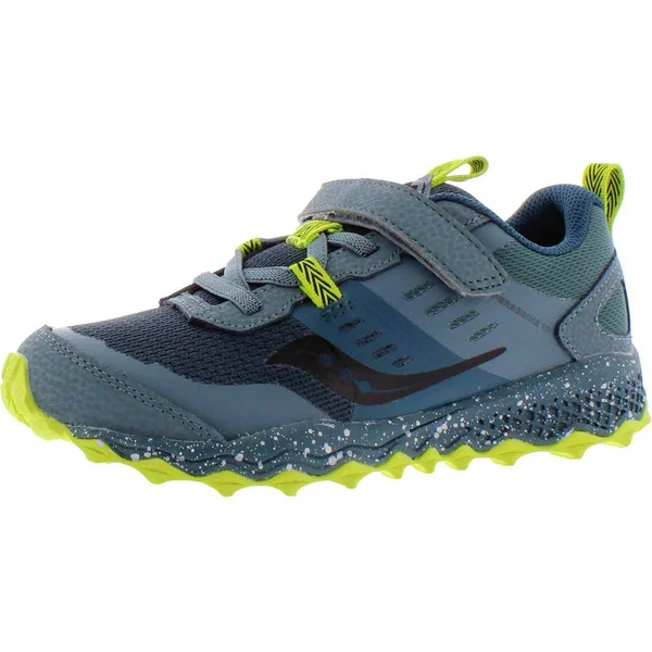Saucony Peregrine 10 Shield A/C Sneaker Steel, Size 4.5 W Boys Shoes