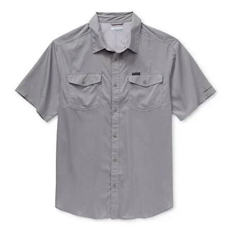 Columbia Men's Utilizer II Solid Short Sleev - 4XT - Grey