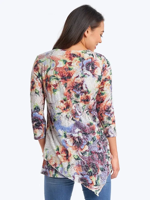 Becki Cotton Burnout Devon Tunic- Wash, Xs